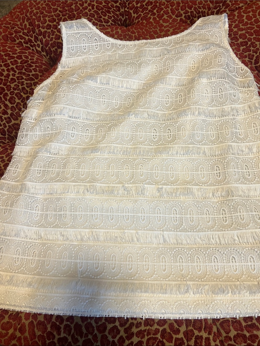 Talbots Ivory Lace A-Line Dress Shell